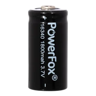 PowerFox 16340 rechargeable batteries 1800 mAh – product photo 2