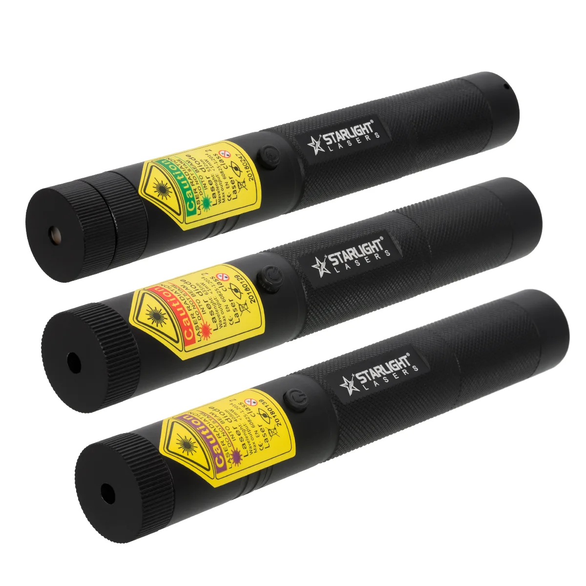 Rechargeable laser pointer set with G1 Pro green, R1 Pro red and V1 Pro violet
